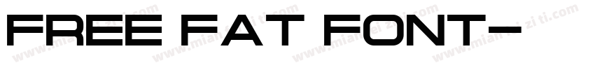 free fat font字体转换